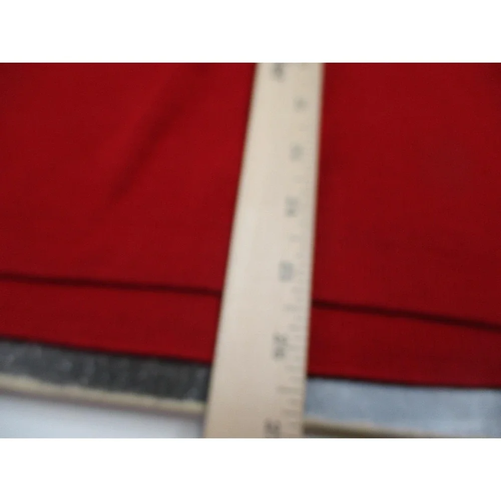 Abercrombie & Fitch Sweater Mens XL Red Gray Striped Muscle V Neck Pullover Knit